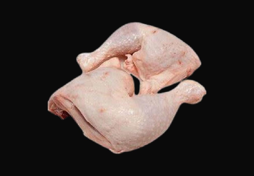 Pata y muslo de pollo congelado