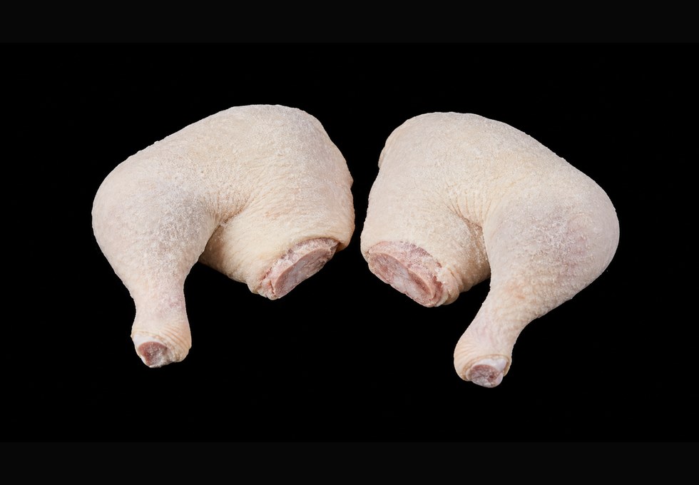 Pata y muslo de pato congelado